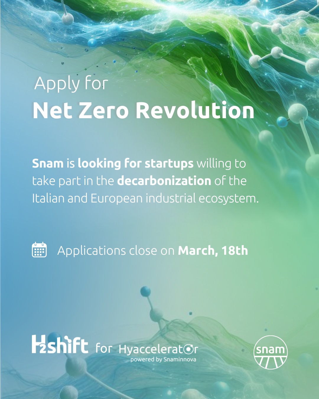 Net Zero Revolution: Snam launches the fourth edition of its corporate accelerator